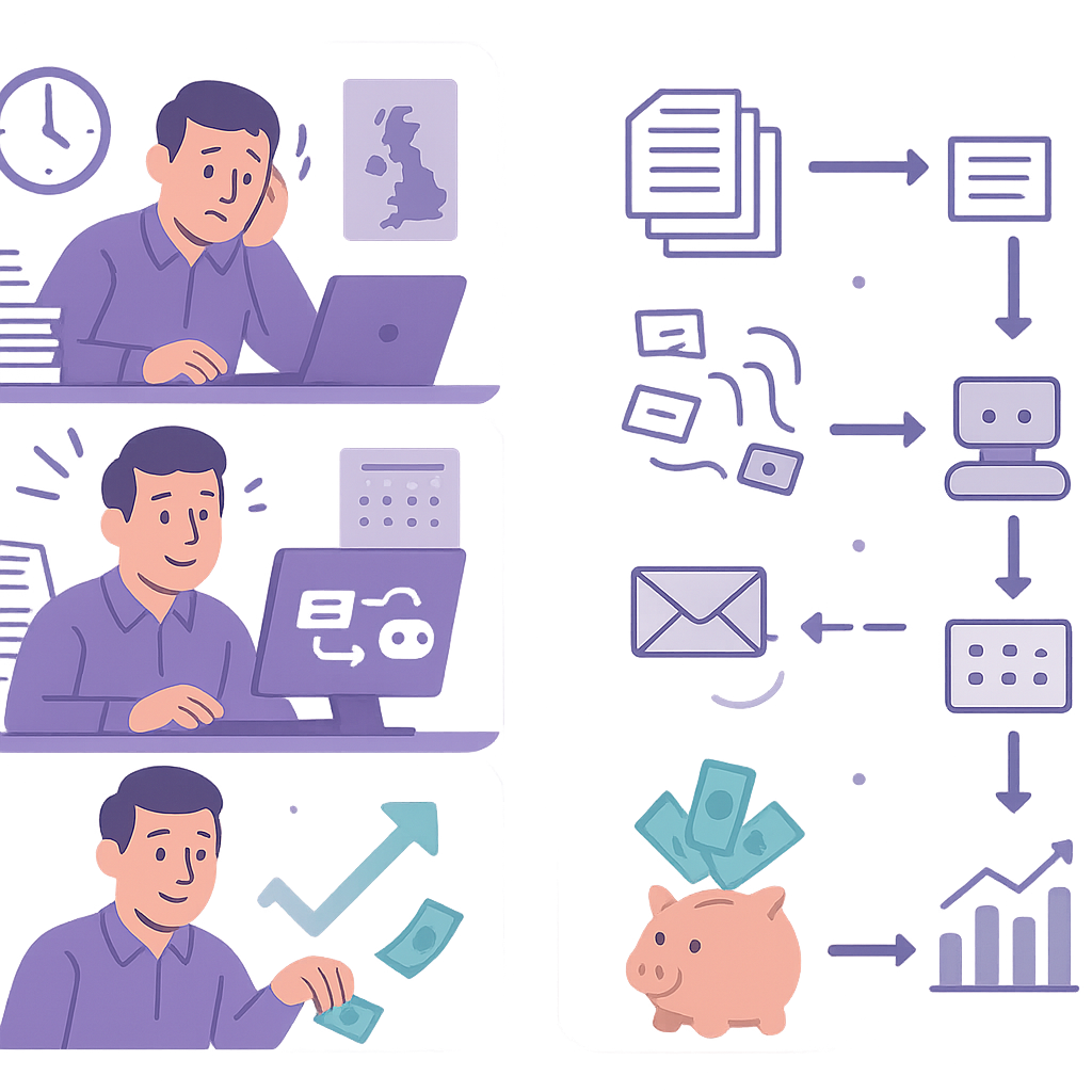 Invoice chasing automation workflow for UK SMEs