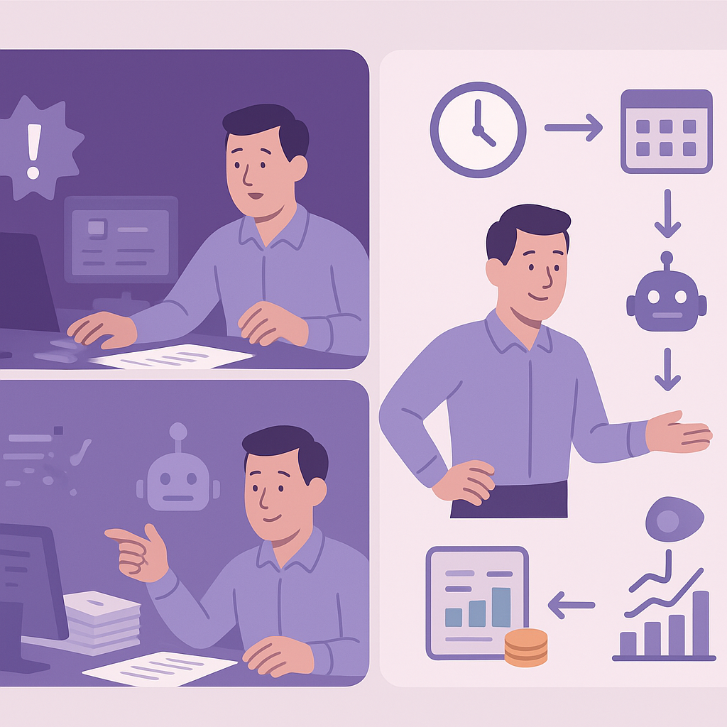 Step-by-step automation of daily financial reconciliation for UK small businesses and SMEs graphic.