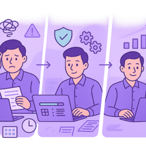 Step-by-step automation of compliance training tracking for UK SMEs dashboard illustration.