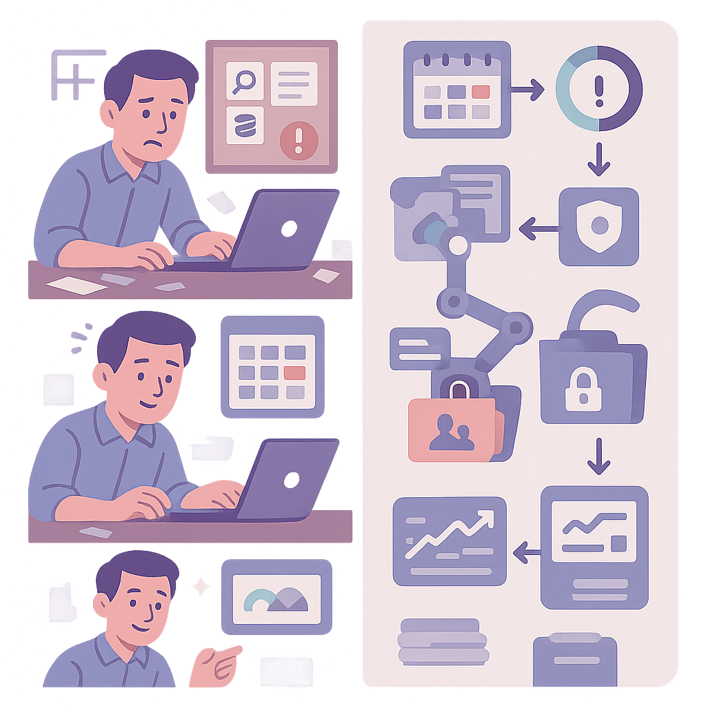 GDPR data retention automation workflow for UK SMEs compliance.