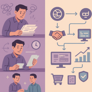 Automated supplier onboarding workflow for UK SMEs illustration.